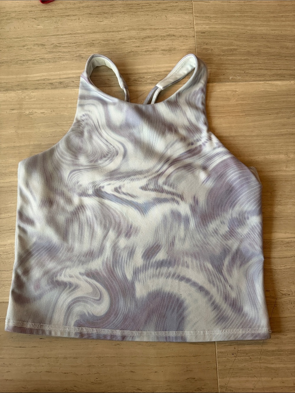 Target Lavender Swirl High-Neck Crop Tank Top